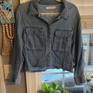 NWT Billy T/Patch pocket shirt/blue denim/Small